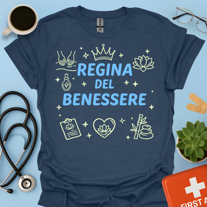 Regina del Benessere - Maglietta per Massofisioterapiste e Operatrici Spa
