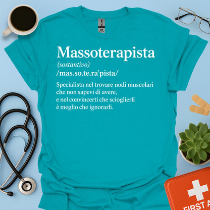 Maglietta Definzione Massoterapista