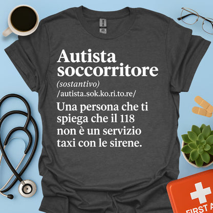 Maglietta Autista Soccorritore 118 – Regalo Divertente Ambulanza