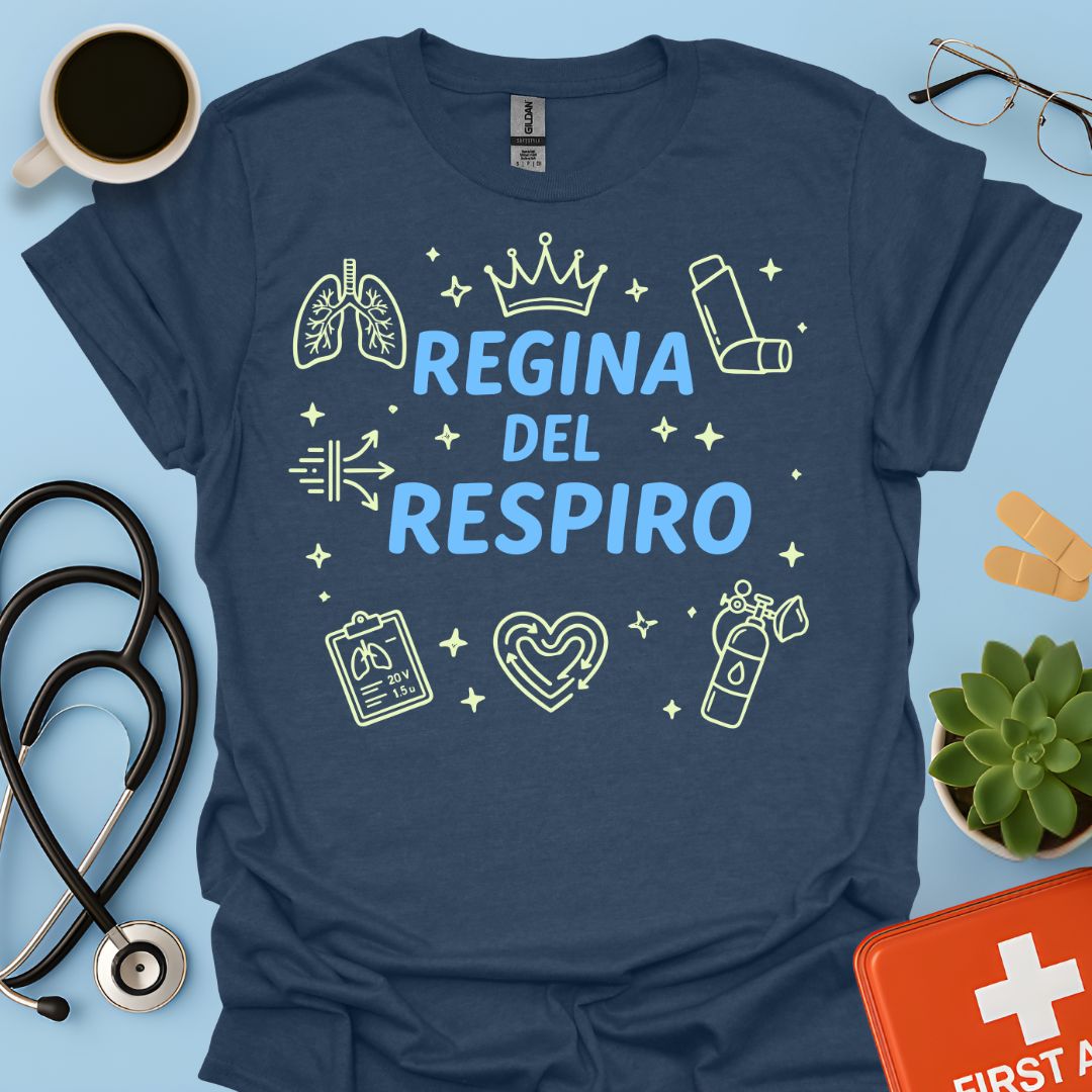 Regina del Respiro - Maglietta Pneumologia e Fisiopatologia Respiratoria