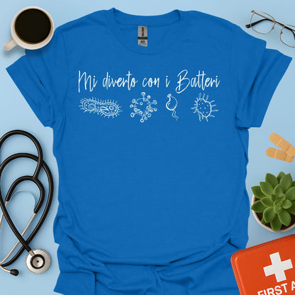 Maglietta Tema Microbiologia