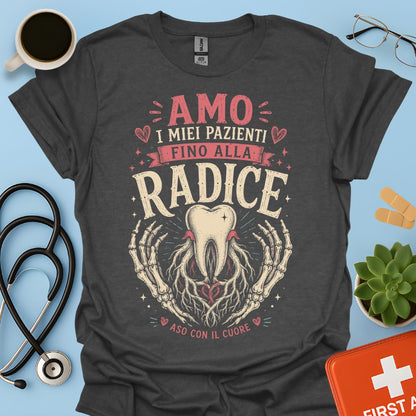 Maglietta ASO "Fino alla Radice" – Regalo Assistente Studio Odontoiatrico