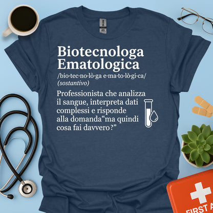 Maglietta Biotecnologa Ematologica