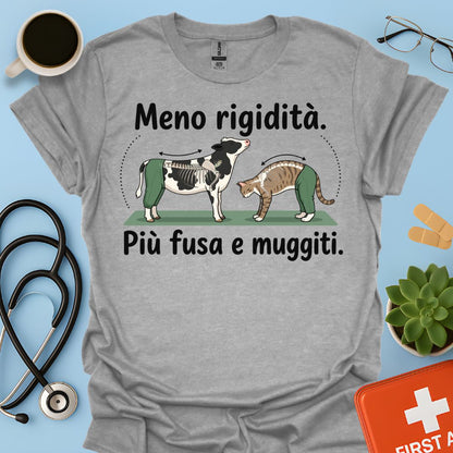 Maglietta Fisioterapista Divertente – L'esercizio Gatto-Mucca