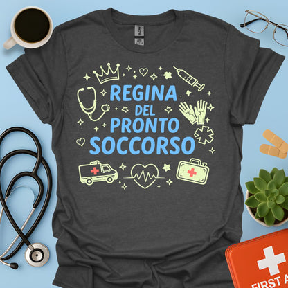 Regina del Pronto Soccorso - Maglietta Medico d'Urgenza