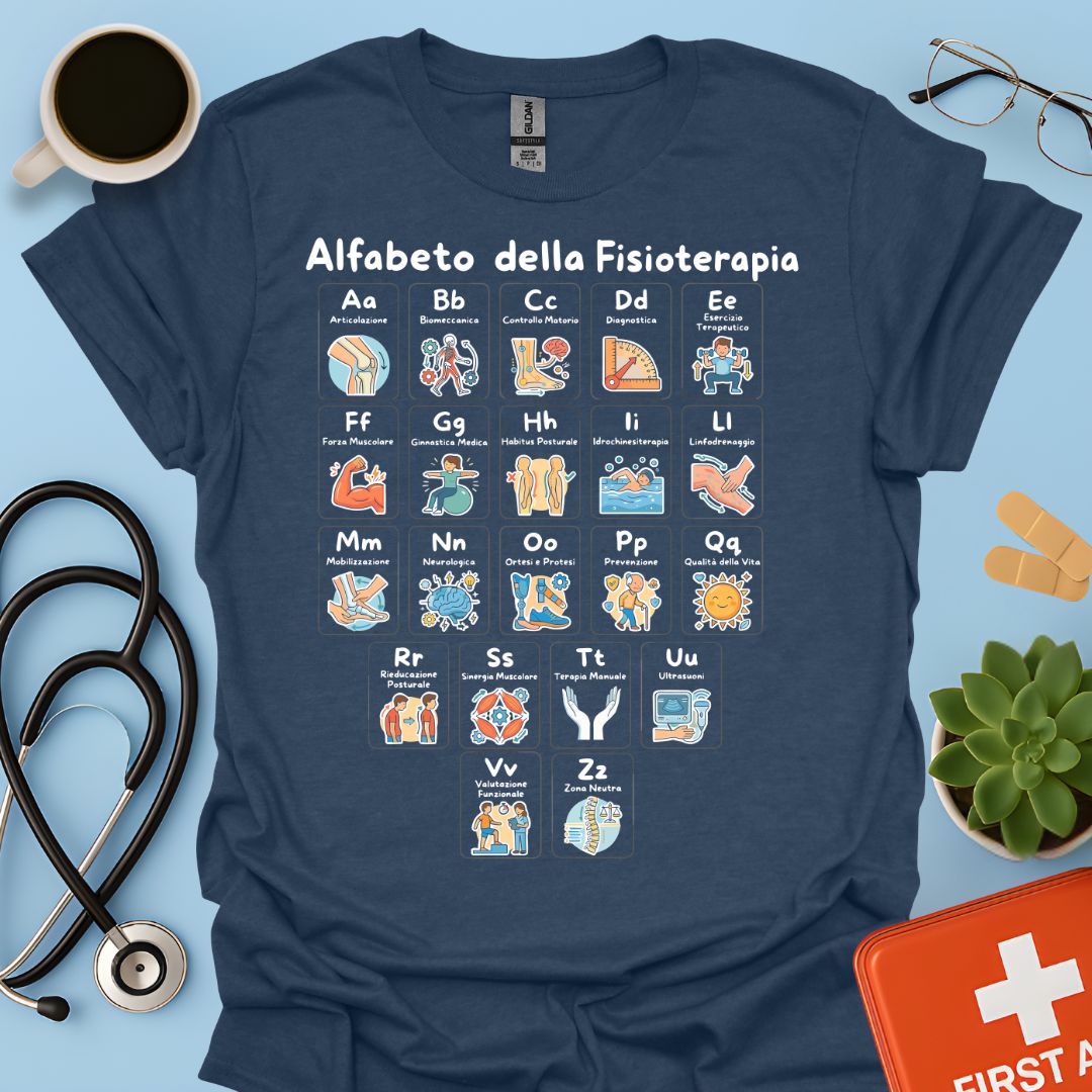 Maglietta Alfabeto Fisioterapia