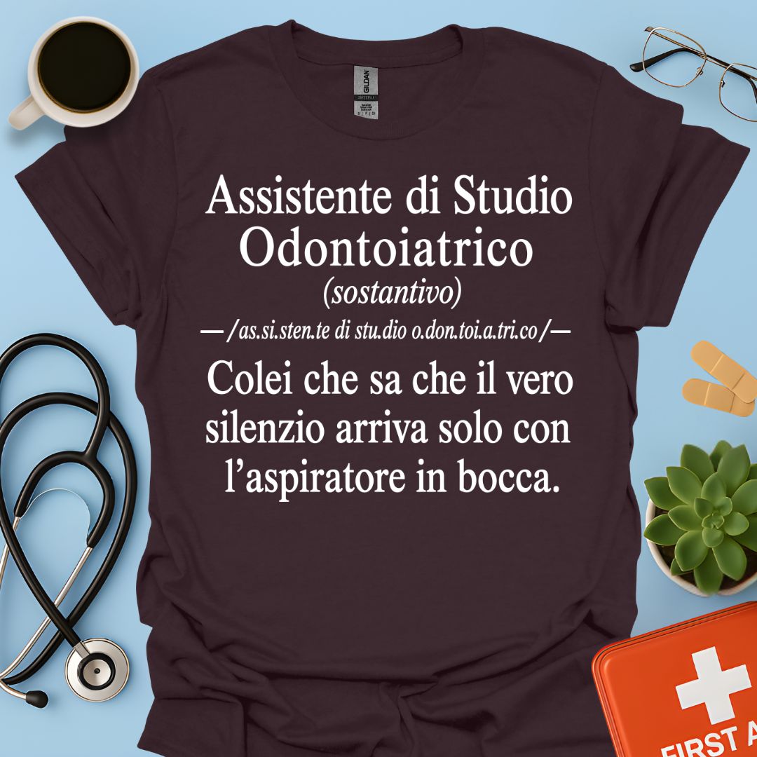 Maglietta Definizione ASO – Regalo Divertente Assistente Studio Odontoiatrico