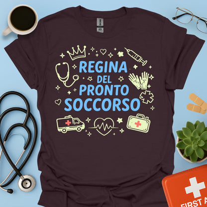 Regina del Pronto Soccorso - Maglietta Medico d'Urgenza
