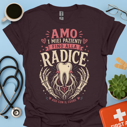 Maglietta ASO "Fino alla Radice" – Regalo Assistente Studio Odontoiatrico