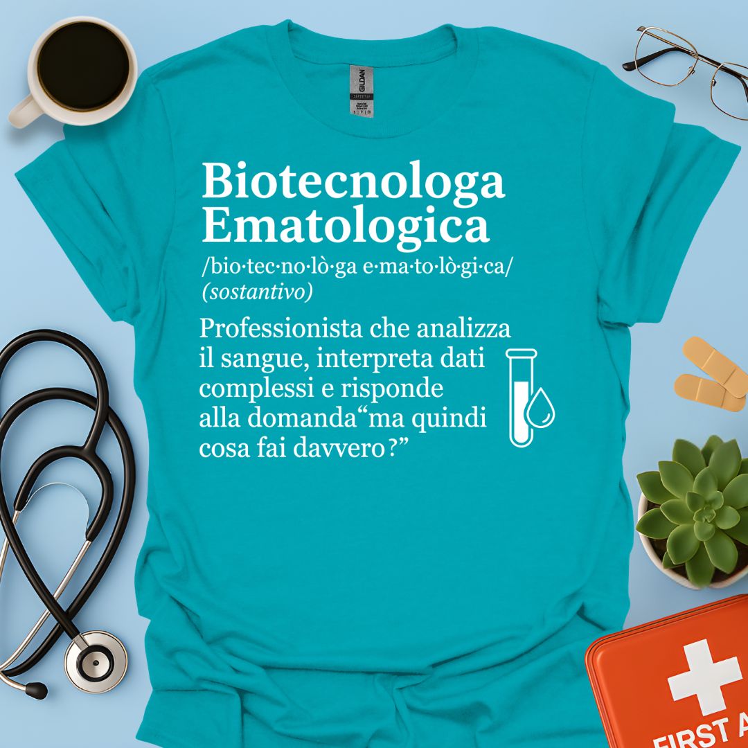 Maglietta Biotecnologa Ematologica