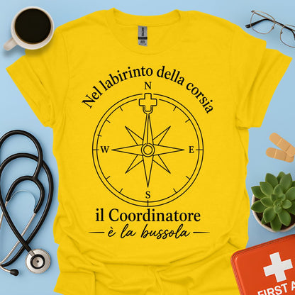 Maglietta Coordinatore Infermieristico – La Bussola della Corsia – Regalo Caposala