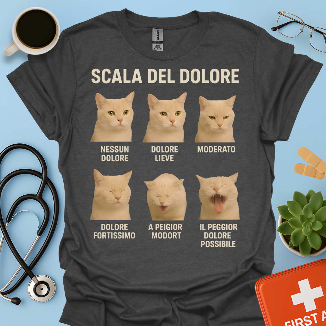 Scala del Dolore dei Gatti - Infermiera Anestesista Maglietta