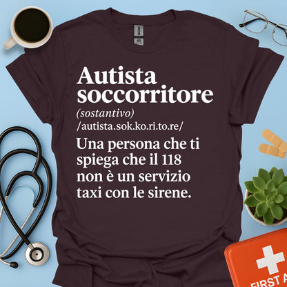 Maglietta Autista Soccorritore 118 – Regalo Divertente Ambulanza