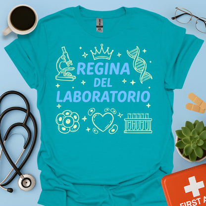 Regina del Laboratorio - Maglietta Tecnica di Laboratorio Biologa