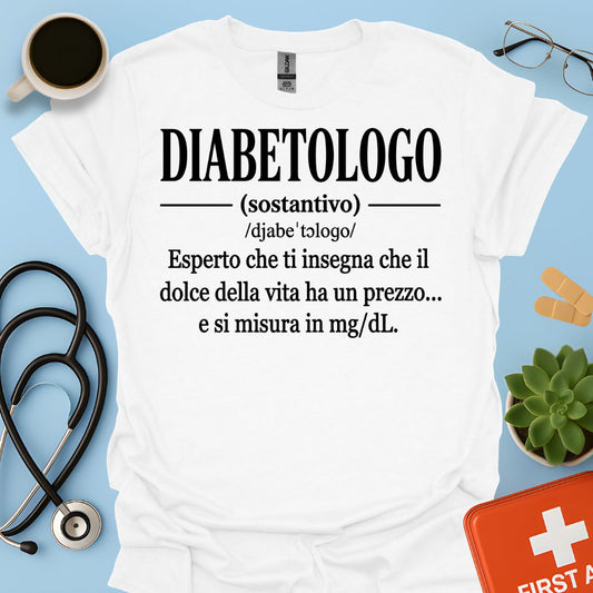 Maglietta Definizione Diabetologo
