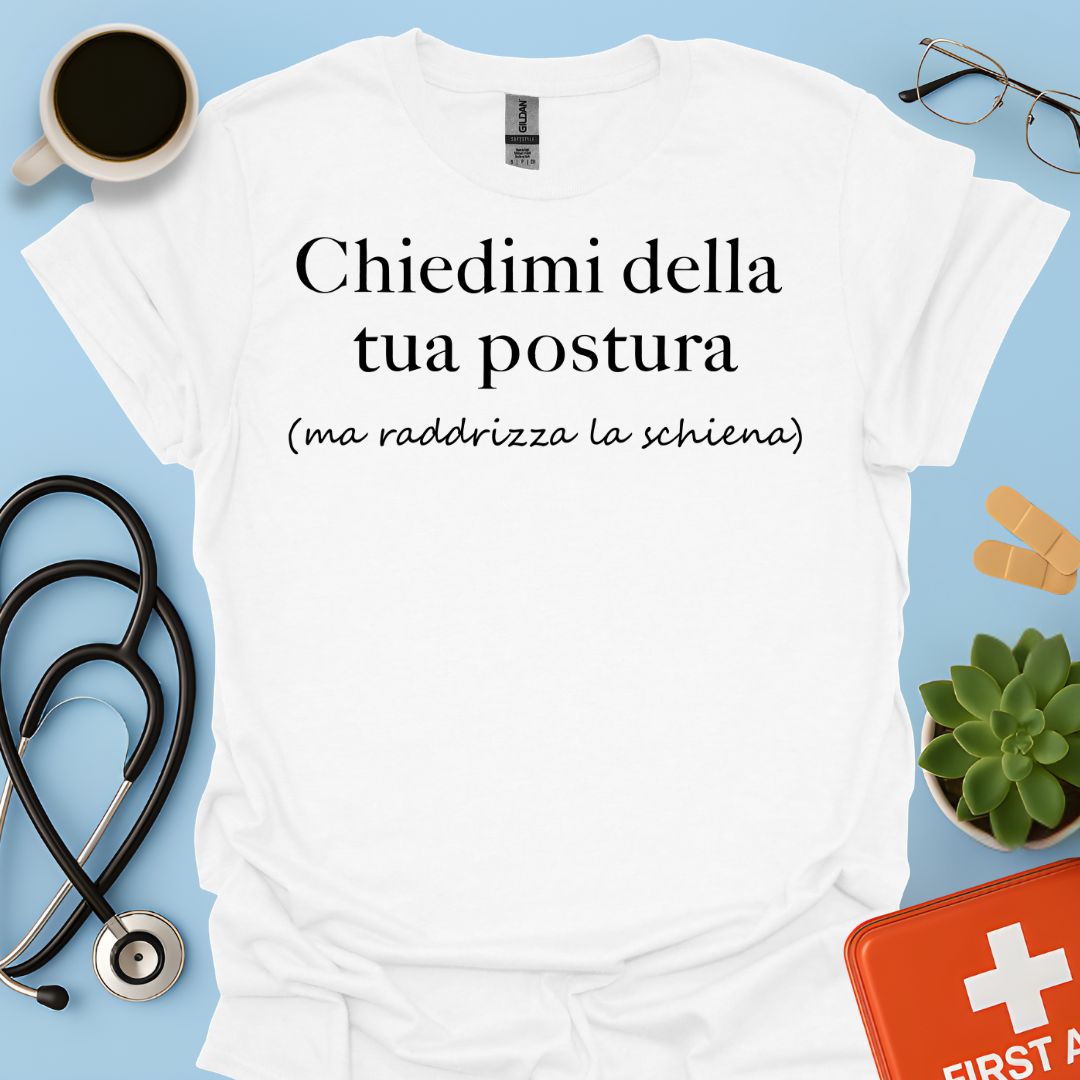Maglietta Divertente Postura