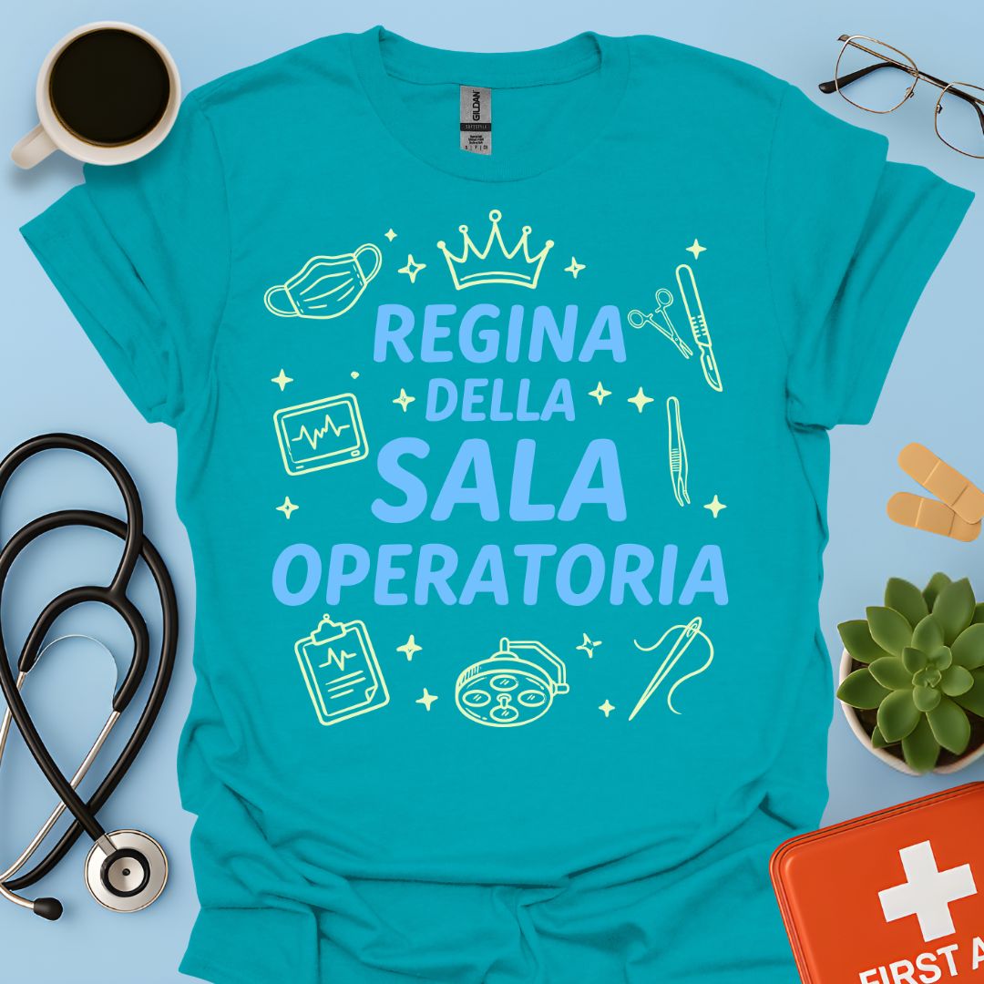 Regina della Sala Operatoria - Maglietta Infermiera e Chirurgo