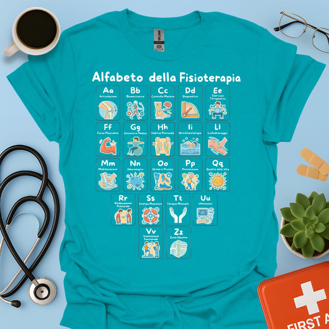 Maglietta Alfabeto Fisioterapia