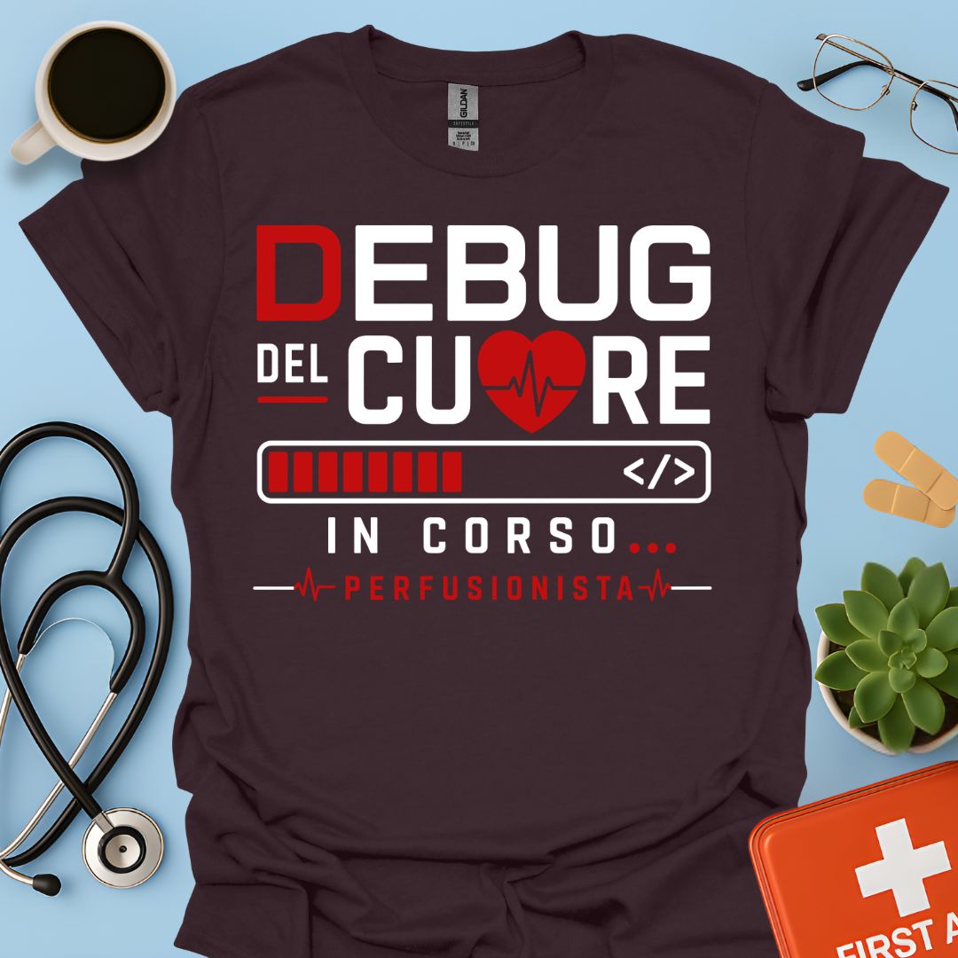 Perfusionista Maglietta "Debug Del Cuore In Corso"