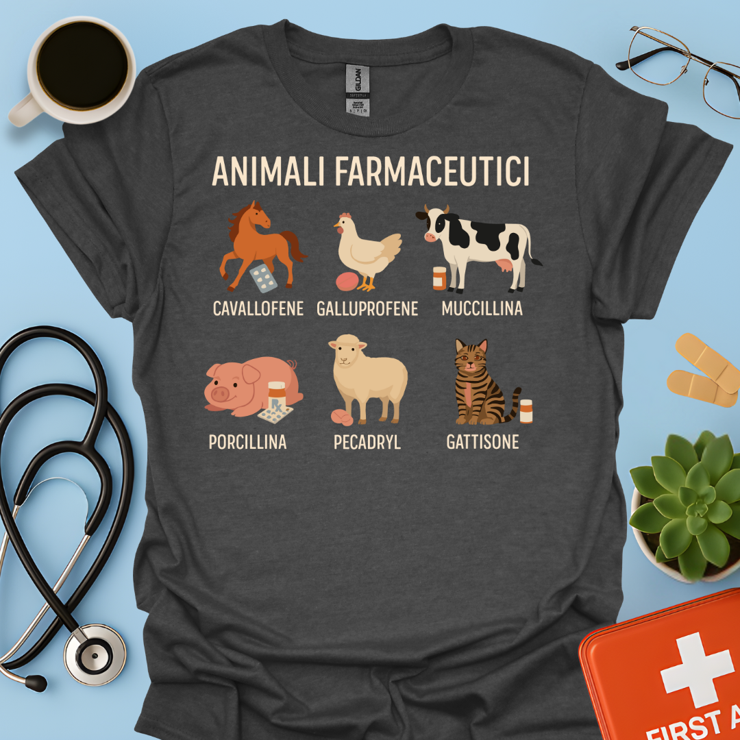 Animali Farmaceutici - Farmacista / Veterinaria Maglietta