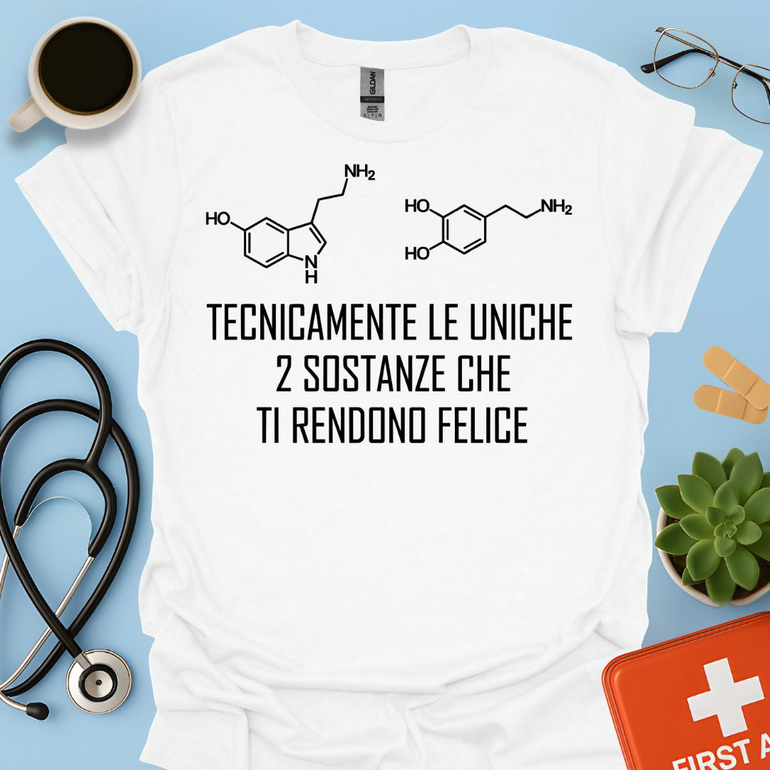 Maglietta Serotonina e Dopamina
