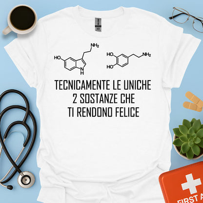 Maglietta Serotonina e Dopamina