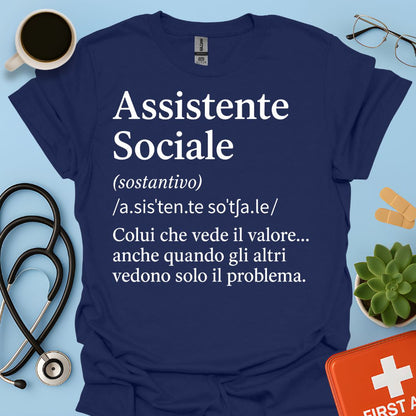 Maglietta Definizione Assistente Sociale
