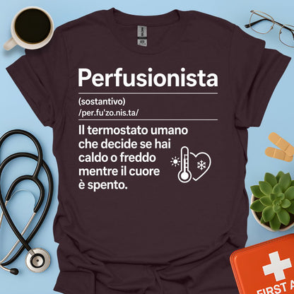 Maglietta Definizione Perfusionista