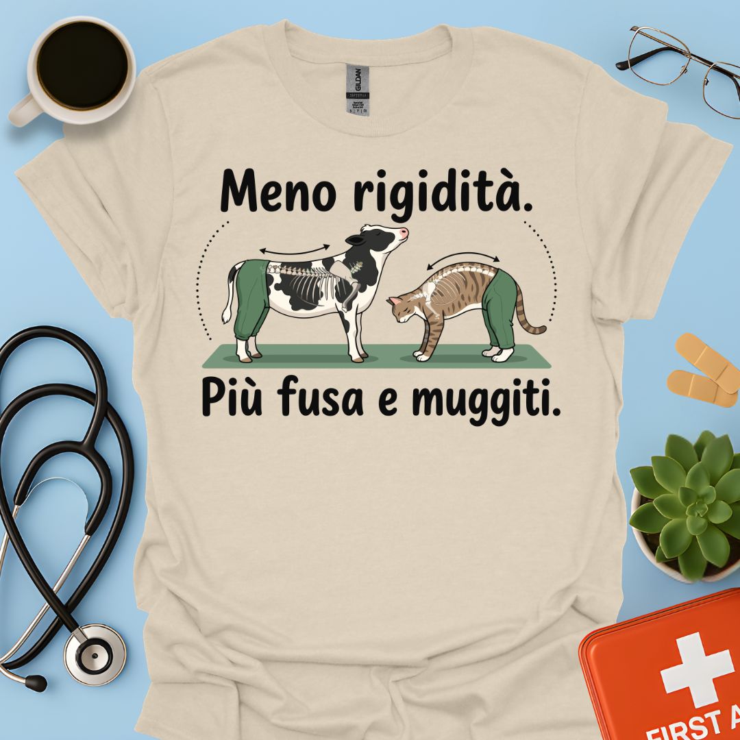 Maglietta Fisioterapista Divertente – L'esercizio Gatto-Mucca