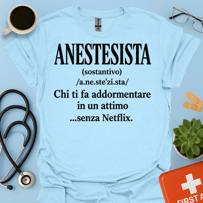 Maglietta Definizione di Anestesista