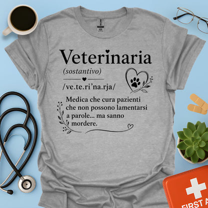 Maglietta Veterinaria: Definizione Divertente