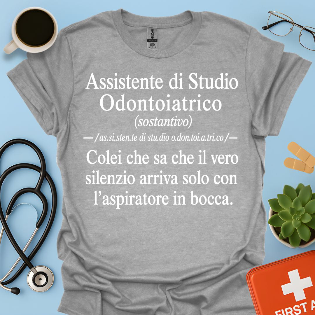 Maglietta Definizione ASO – Regalo Divertente Assistente Studio Odontoiatrico