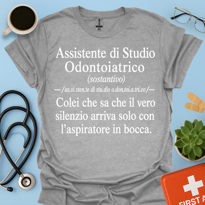 Maglietta Definizione ASO – Regalo Divertente Assistente Studio Odontoiatrico