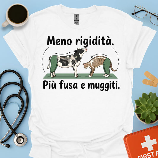 Maglietta Fisioterapista Divertente – L'esercizio Gatto-Mucca