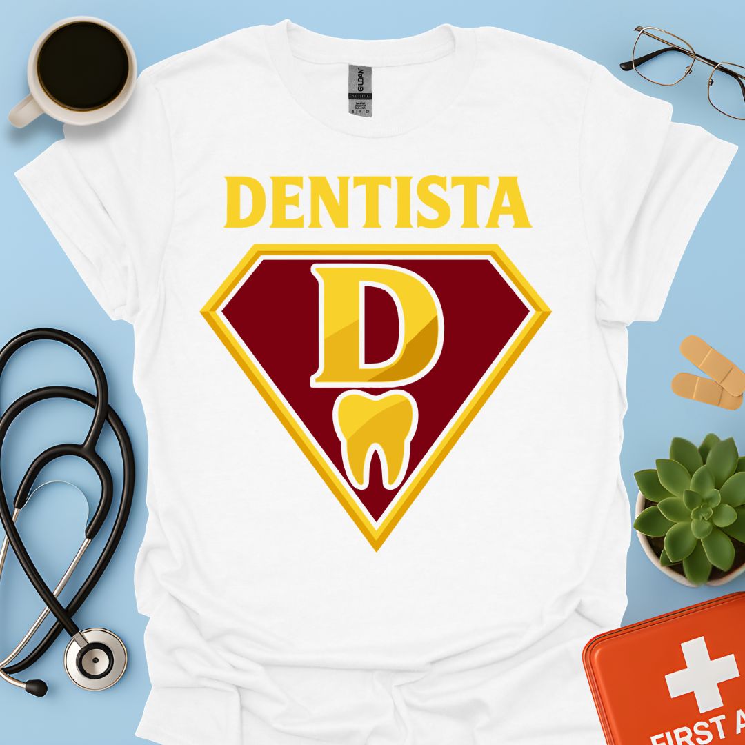 Dentista Supereroe – T-shirt Divertente Regalo Odontoiatra