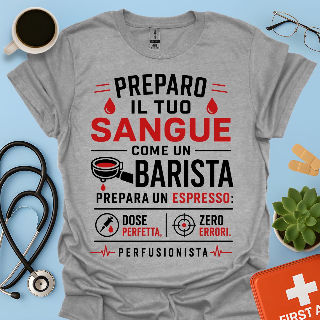 Idea Regalo Divertente Maglietta Perfusionista