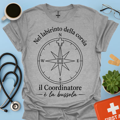 Maglietta Coordinatore Infermieristico – La Bussola della Corsia – Regalo Caposala