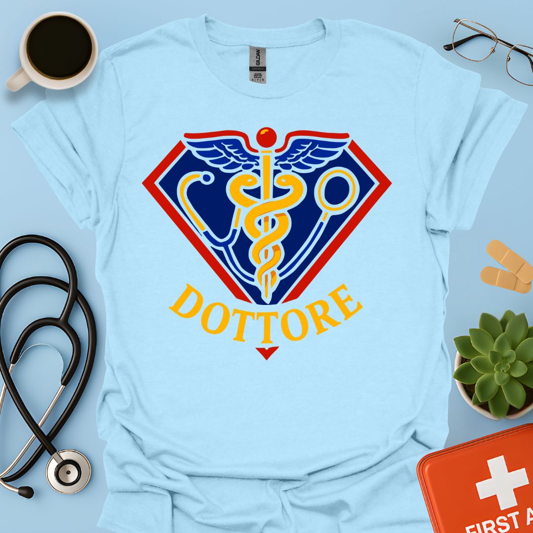 Regalo Divertente Super Dottore Medico Maglietta