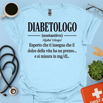 Maglietta Definizione Diabetologo