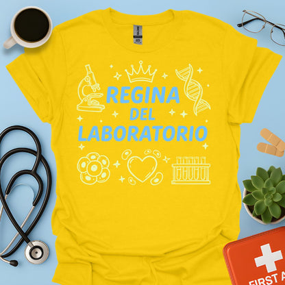 Regina del Laboratorio - Maglietta Tecnica di Laboratorio Biologa