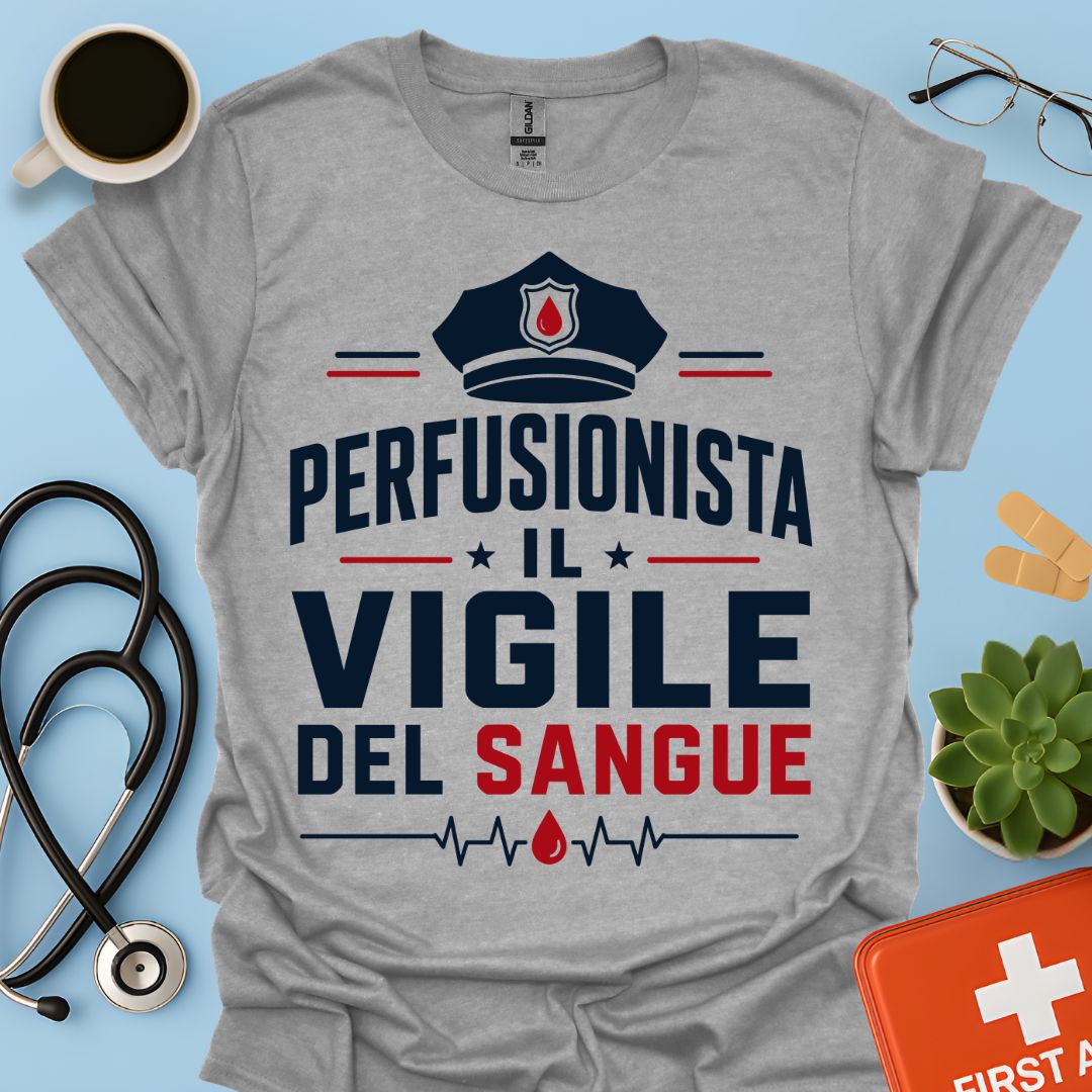 Regalo Perfusionista – Maglietta "Il Vigile del Sangue"