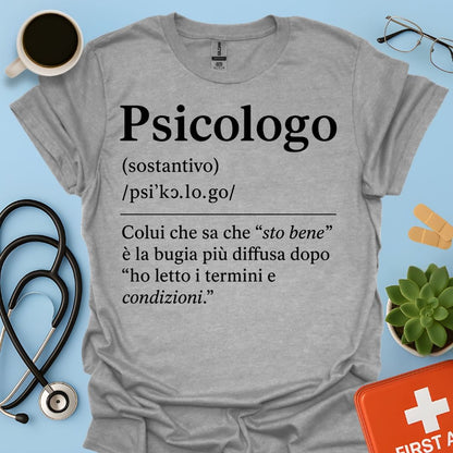 Definizione Psicologo Maglietta