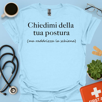 Maglietta Divertente Postura