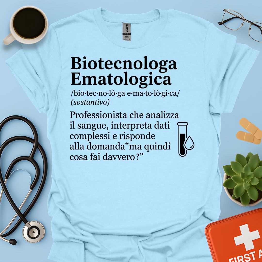 Maglietta Biotecnologa Ematologica