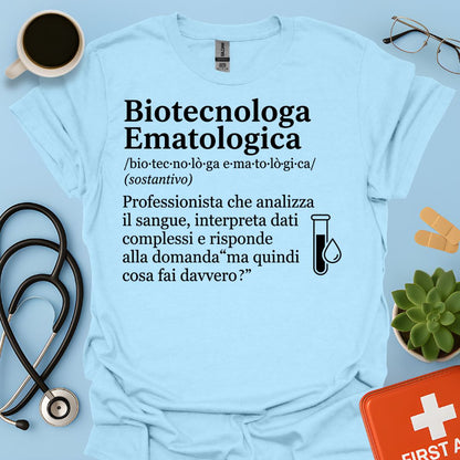 Maglietta Biotecnologa Ematologica