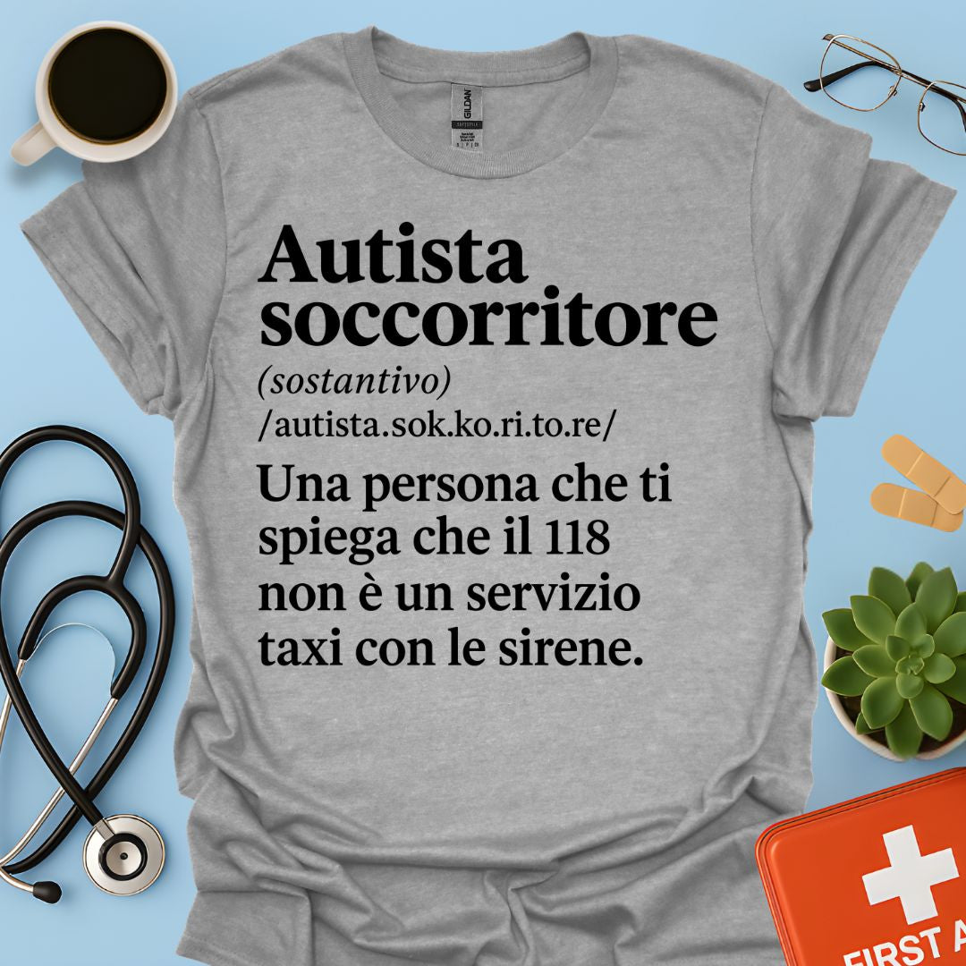 Maglietta Autista Soccorritore 118 – Regalo Divertente Ambulanza