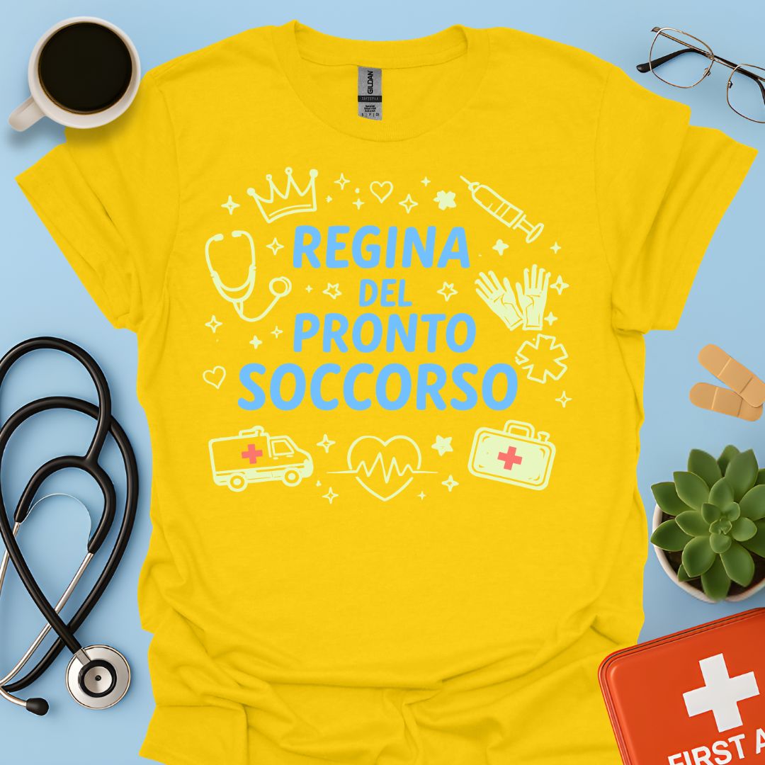 Regina del Pronto Soccorso - Maglietta Medico d'Urgenza