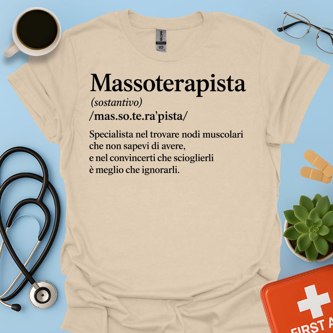 Maglietta Definzione Massoterapista