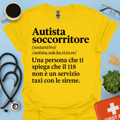 Maglietta Autista Soccorritore 118 – Regalo Divertente Ambulanza