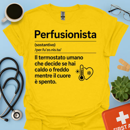 Maglietta Definizione Perfusionista